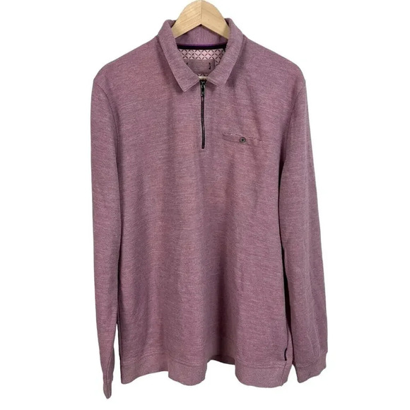 Ted Baker London Modern Slim Fit Long Sleeve Jersey Polo Refer To Measurements - Picture 1 of 9